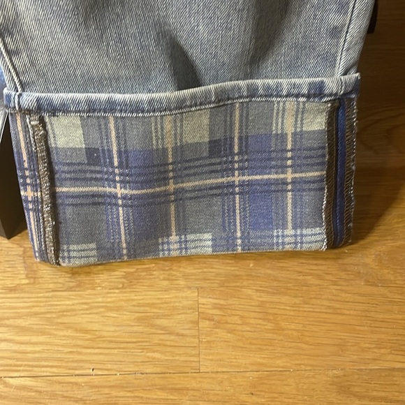 JUDY BLUE STRAIGHT WITH CHECKERED CUFF - Picture 4 of 4